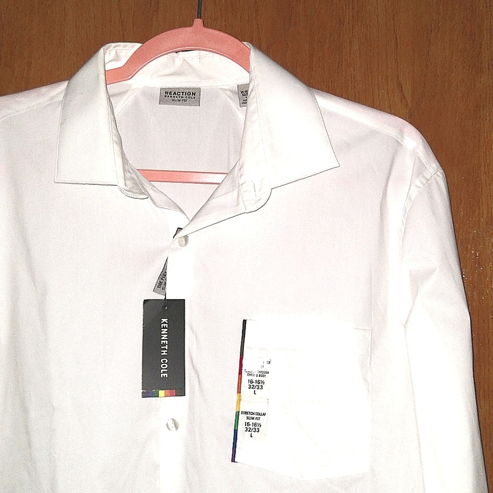 NWT KENNETH COLE White SHIRT